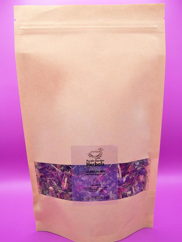 Purple Garden Herbals Goddess Mix Herbal Blend - 60g loose leaf pouch Beverage 1