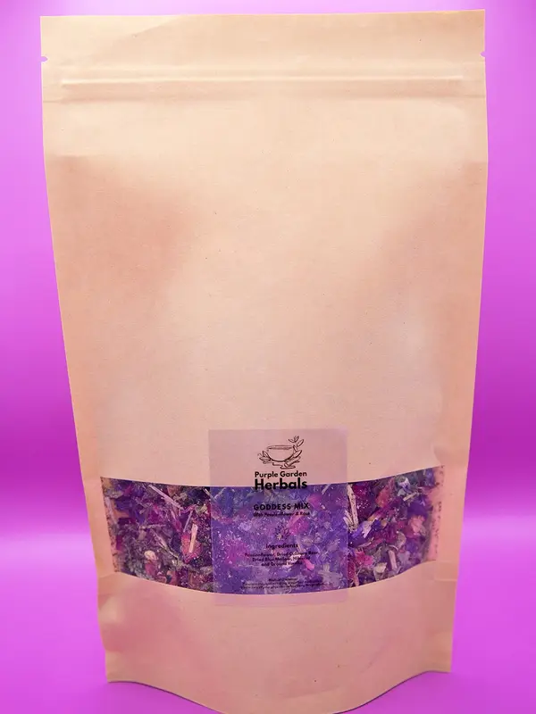 Purple Garden Herbals Goddess Mix Herbal Blend - 60g loose leaf pouch Beverage 1