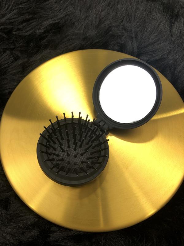 Compact Travel Brush with Mirror 4