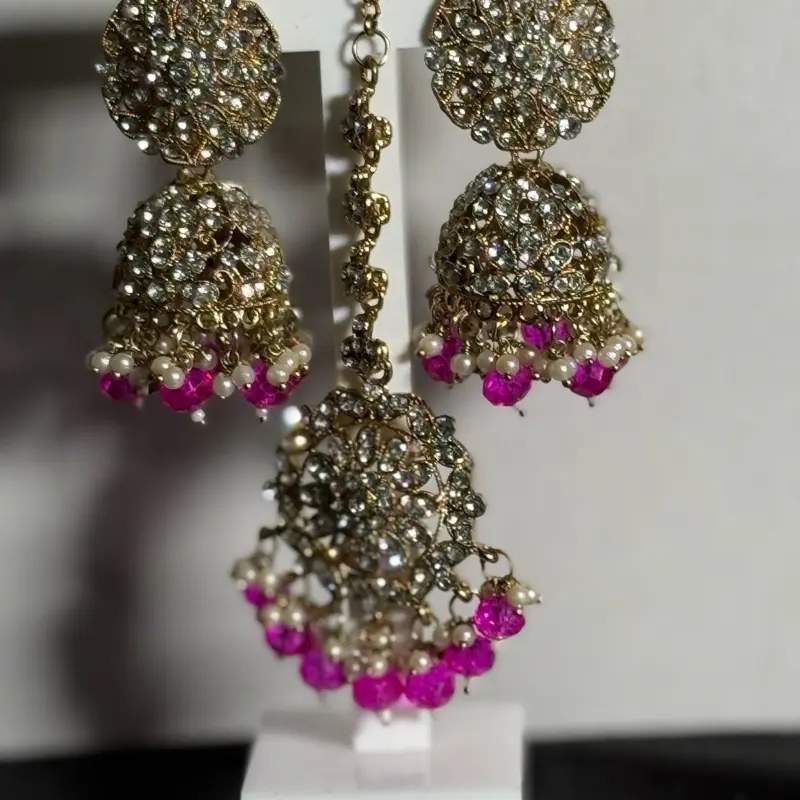 Kriti Jhumka Tikka Set for Girls - Traditional Indian Jewelry 1