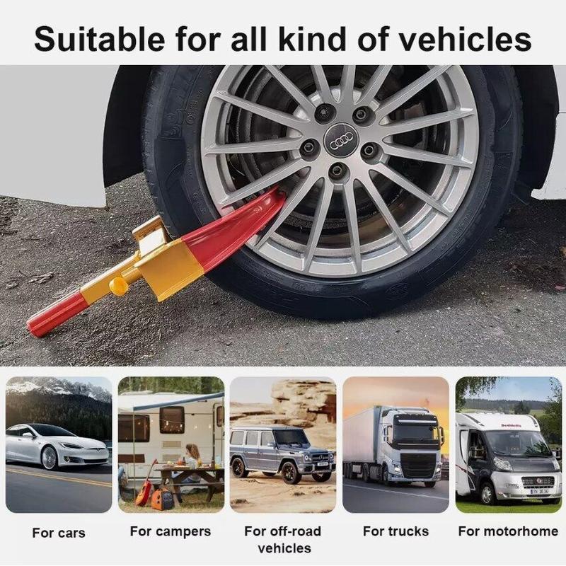 Heavy Duty Security Wheel Clamp Clamps Locks for Caravan Car Van Trailer Lock UK 4