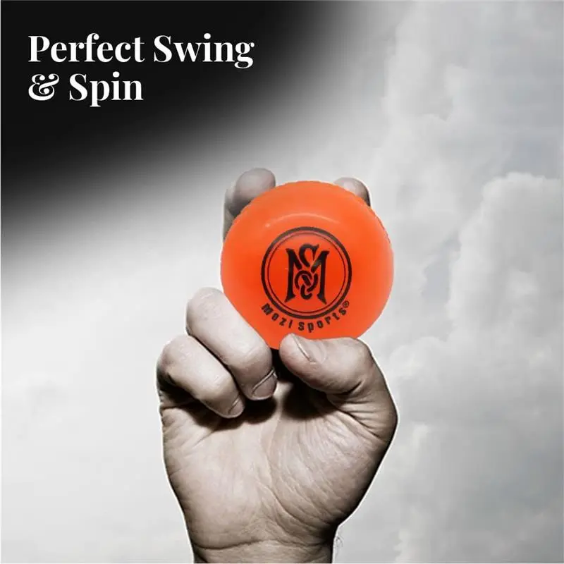 Mozi Sports Windball Soft Cricket Balls-Durable Realistic Bounce & Swing-Cricket WindBalls for Indoor & Outdoor Coaching,Practice, Garden & Beach play 1