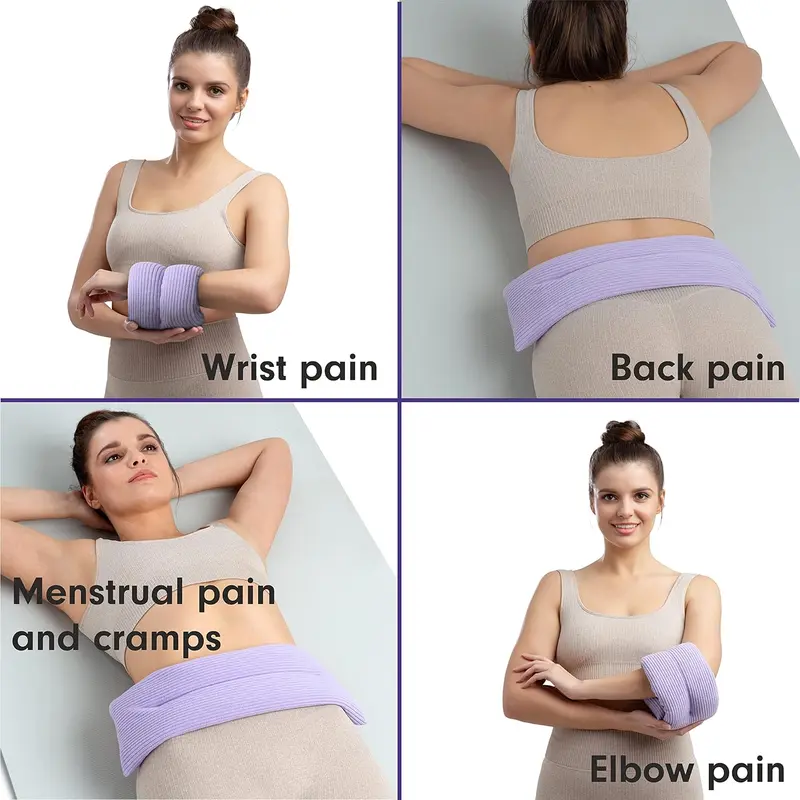 Lavender Body Wrap - Microwavable Wheat Bag - Microwave Heat Pad Soothing Hot Pack - Lilac Fleece 6