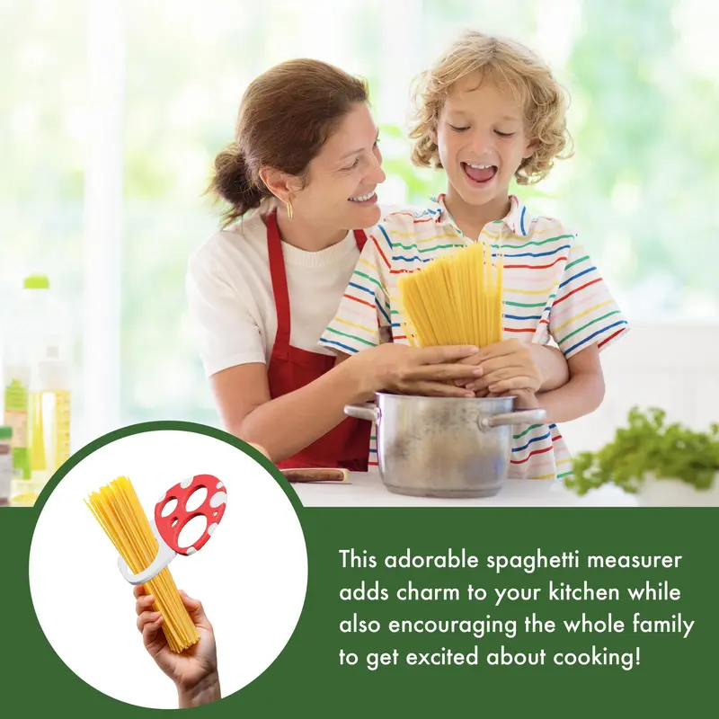 Pasta Measuring Tool - Spaghetti Measuring Tool - Portion Control - Serving Size Measurer - Quirky Mushroom Design - Fun and Unusual Kitchen Gadgets & Accessories - Home Cooking Essentials  Lightweight Utensils Shaped 5