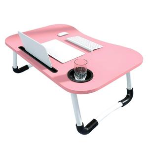 CROWNSHOP Foldable Laptop Table Stand Desk Bed Computer Table Bed Picnic Stand Notebook Tray Home Use (Multi-color)