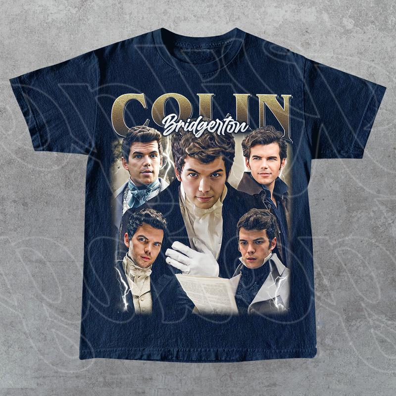 Limited Colin Bridgerton Vintage Shirt, Gift For Woman and Man Unisex T-Shirt, Bootleg Graphic Tee, All Weather Clothing, Cotton Pullover, Size Available Up To 3XL 1