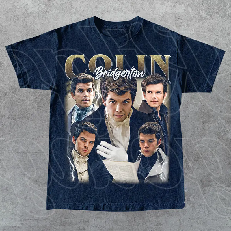 Limited Colin Bridgerton Vintage Shirt, Gift For Woman and Man Unisex T-Shirt, Bootleg Graphic Tee, All Weather Clothing, Cotton Pullover, Size Available Up To 3XL 1