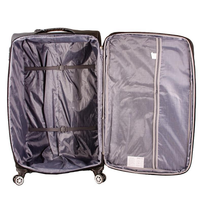[M&S Bags] EXPANDABLE-Soft Shell Luggage Suitcase Polyester BLACK Colour Sizes 20” 24” 28” 32” Ultra Lightweight Expandable Durable Unbreakable Material 2