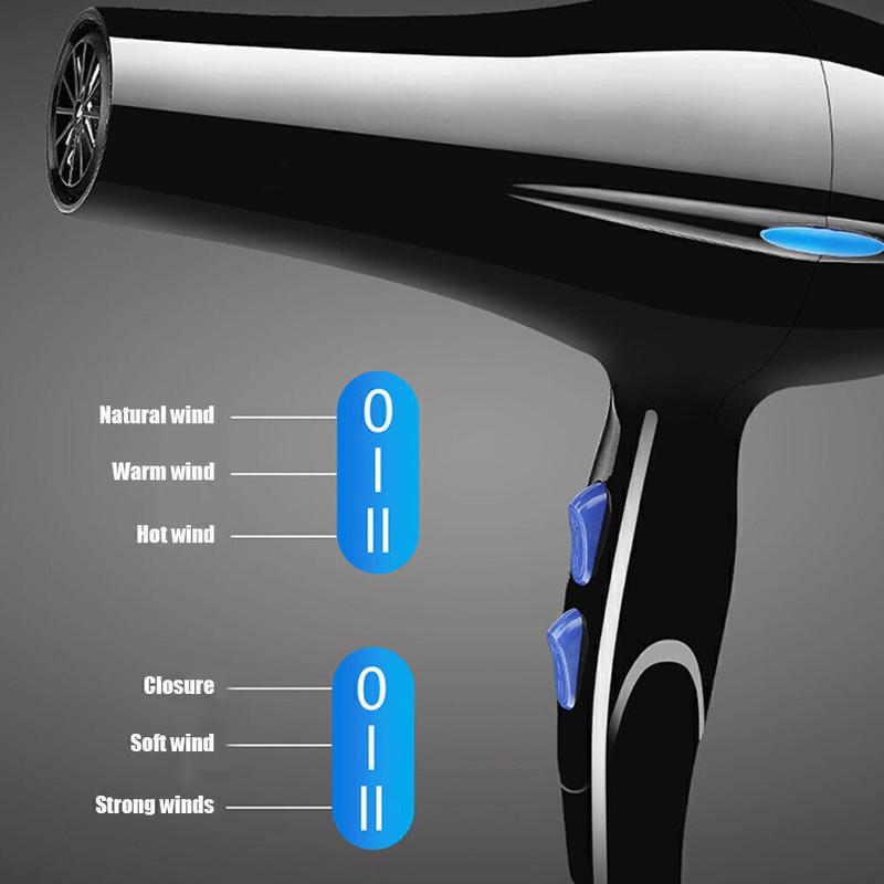 Product Introduction of 2200W Professional Style Hair Dryer Nozzle Concentrator Blower Pro Salon Heat UK 5 in 1 Smooth 2