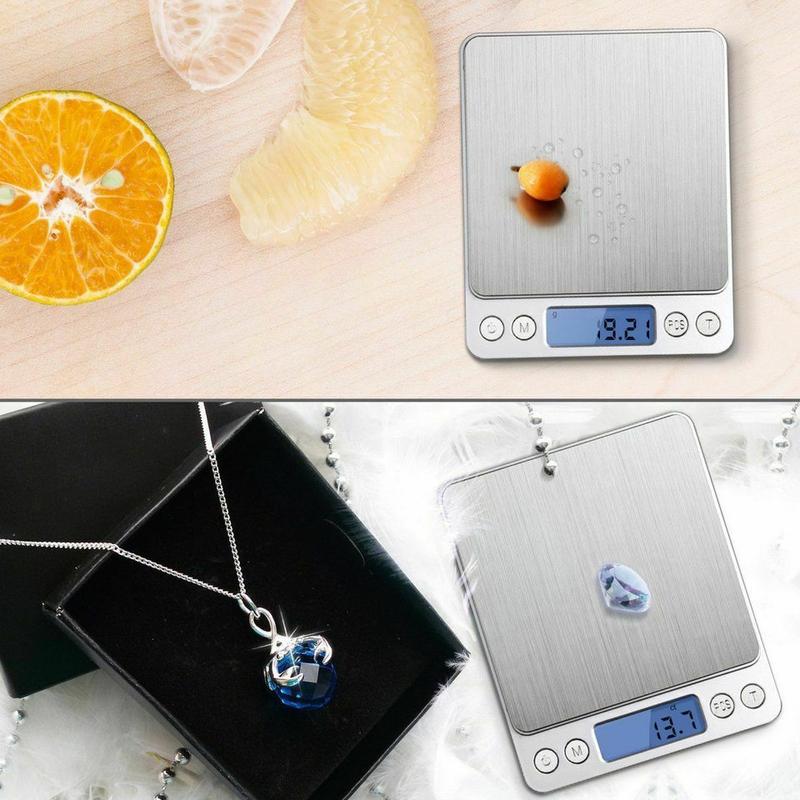 0.01g-500g Digital Electronic Kitchen Mini LCD Pocket Food Weight Scales 6