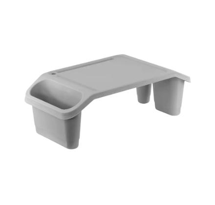 Laptop Tray, Bed Table, Portable Standing Desk for Bed, Sofa, Laptop Stand, Bed Tray, Breakfast, Coffee Tray, Notebook Stand, Reading, Eating, Drawing, Working for Adults and (Grey) 2