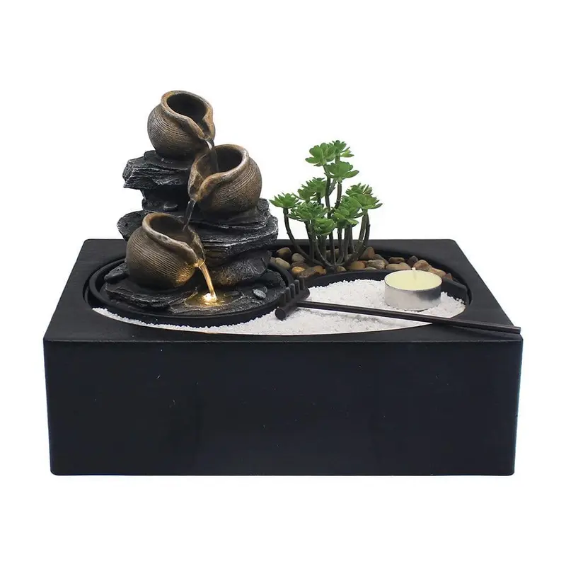 Indoor Water Feature Highland Cow, Zen Garden, Elephant, Cat, Squirrel, Otter OR Fairy 4
