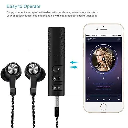 Aux Bluetooth Wireless Adaptor Jack 3.5mm Accessories 6