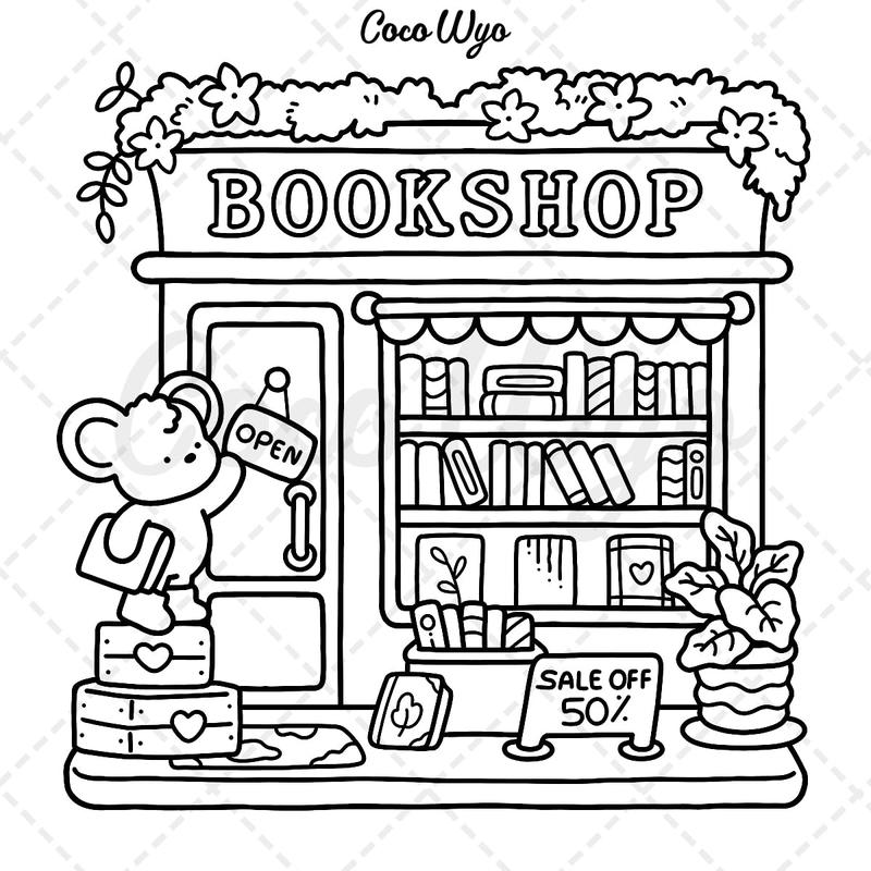 Little Corner: Coloring Book for Adults and Teens, Super Cute Designs of Cozy, Hygge Spaces for Relaxation (Cozy Spaces Coloring) 3