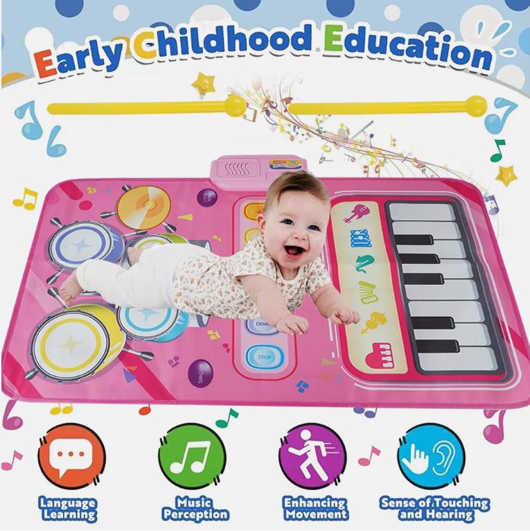 Musical Mat Toys for 3 Year Old Girls Educational Music Toy Music Dance Keyboard 5