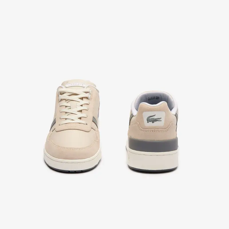 Mens Lacoste T-Clip Trainers in Off White 4