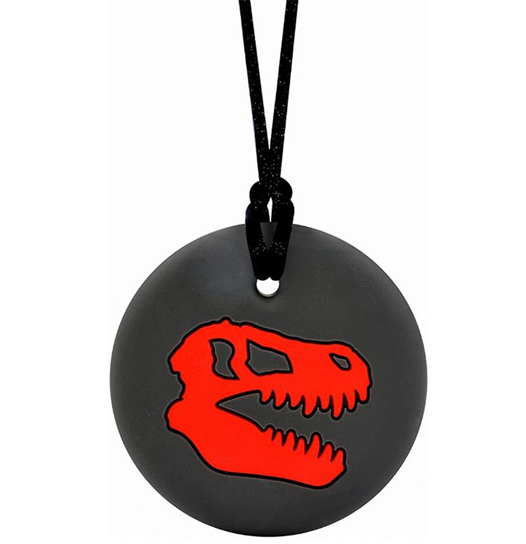 Sensory Hugs. Dinosaur Design Chew Necklaces Autism Biting Bite Aid. 2