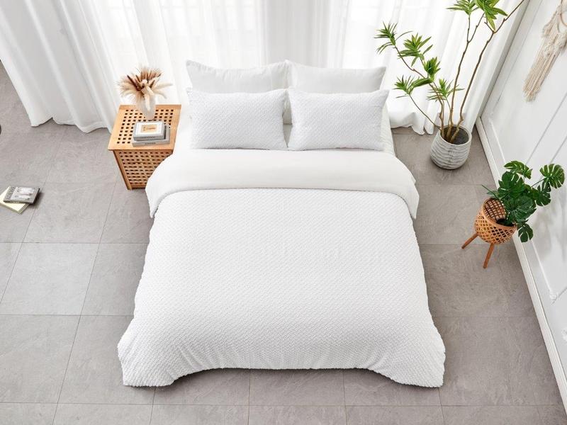 New Signature Franklin White Designer Style Frills Duvet Quilt Covers Hotel Quality Bedding Set Single Double King Super King Christmas Gift New Year Gift Birthday Gift Ideas Home Warming Gifts 6