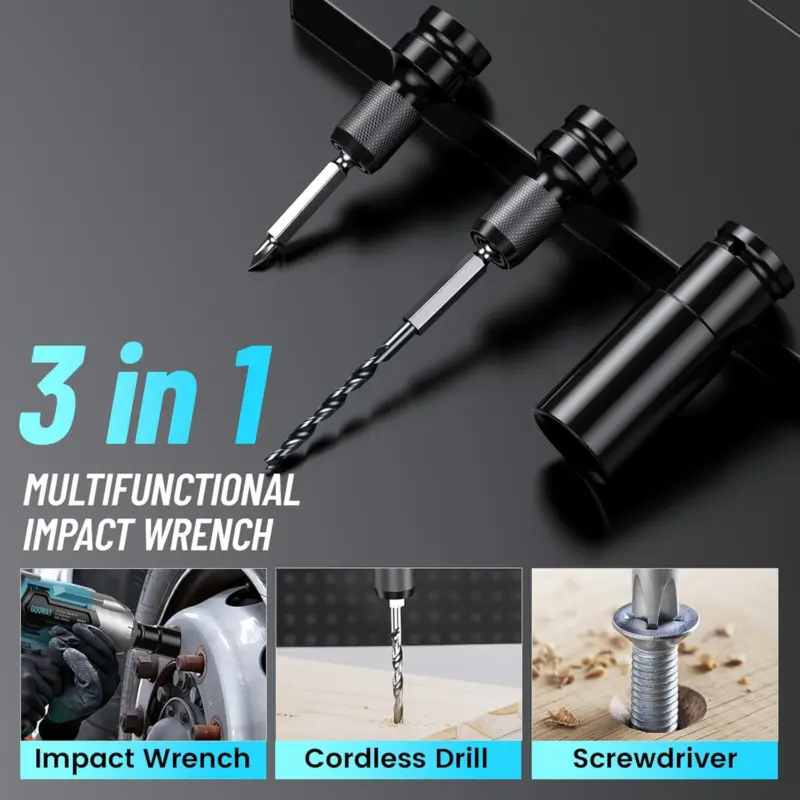 2-3 days arrival🔧For car repair, 21V cordless electric impact wrench, wheel nut gun + 2x4.0Ah batteries cordless  pressure  washer pressure  washer  hose hex  strap 2