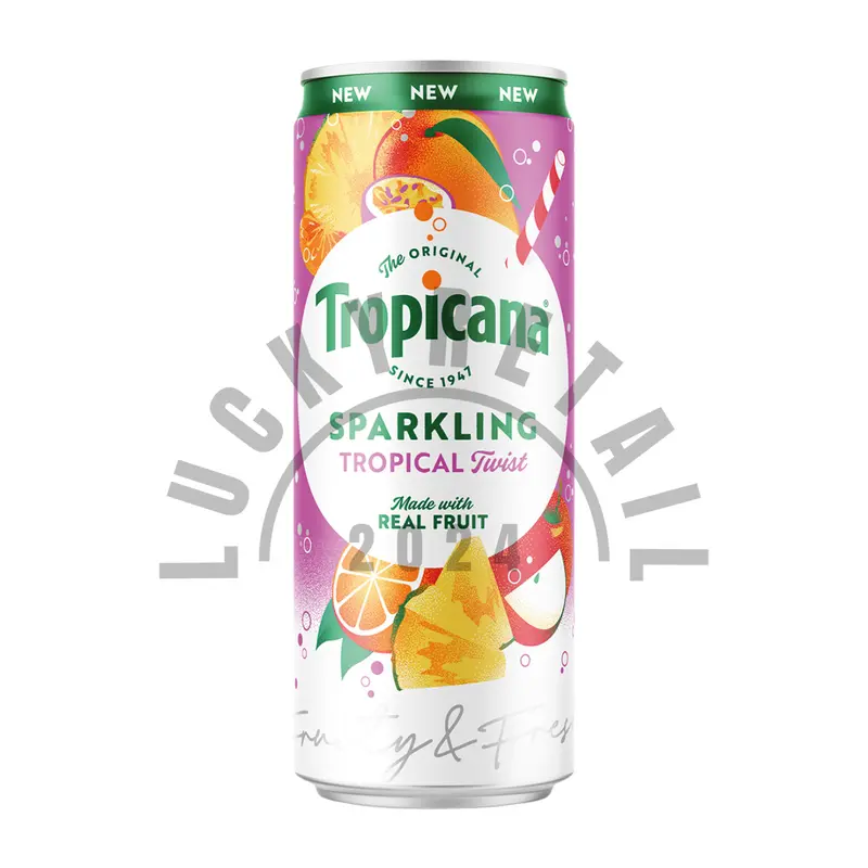 Tropicana Sparkling Real Fruit Juice Drinks 12 Pack (12 x 250ml) | Orange & Tropical Flavours | Refreshing Fruity Flavoured Beverage 6