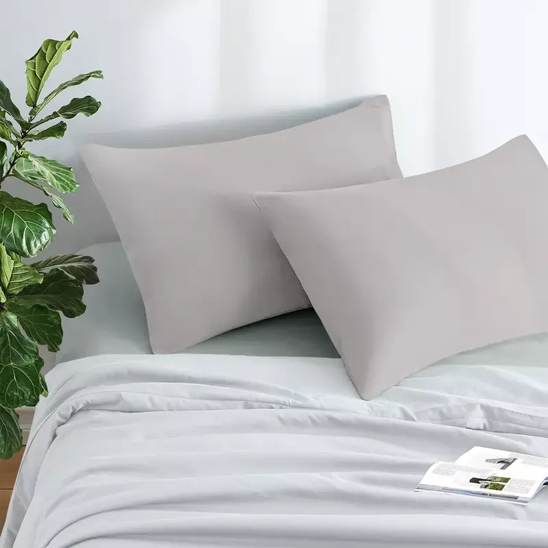 Soft Poly Cotton Pillow Cases - Set of 2 for Dreamy ComfortSoft Poly Cotton Pillow Cases - Set of 2 for Dreamy ComfortSoft Poly Cotton Pillow Cases - Set of 2 for Dreamy ComfortSoft Poly Cotton Pillow Cases 6
