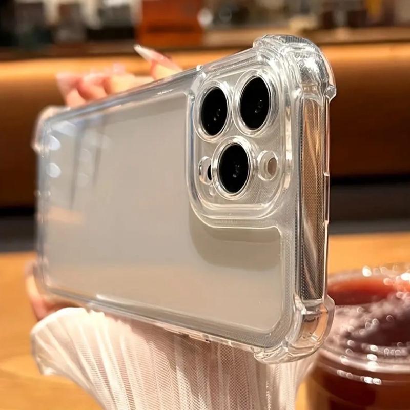 Luxury Clear iPhone Case with Camera Lens Protection for iPhone 14 Pro/Pro Max/15 Pro/Pro Max/16 Pro/16 Pro Max- Handheld Accessories - Cover 2