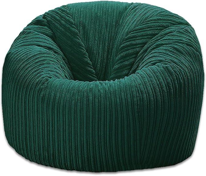 Jumbo Cord Beanbag Chair, Large in Plush, Great as Beanbag Lounger/Recliner 1