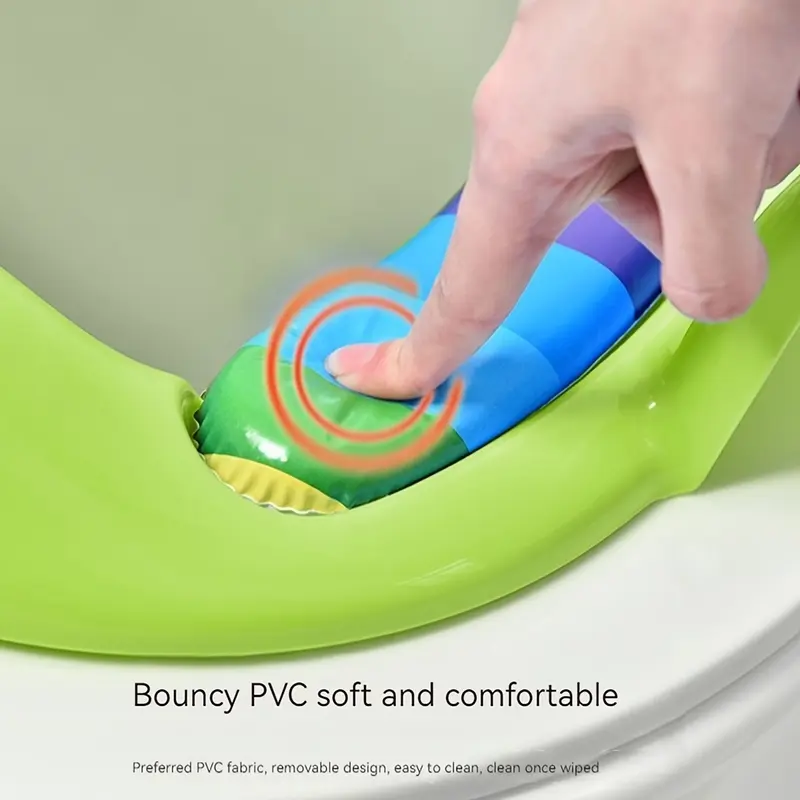 1pc Cartoon Cute Boy Girl Household Toilet Seat, Toilet Seat, Potty Seat, Toilet Upholstery Portable Potty Seat 6
