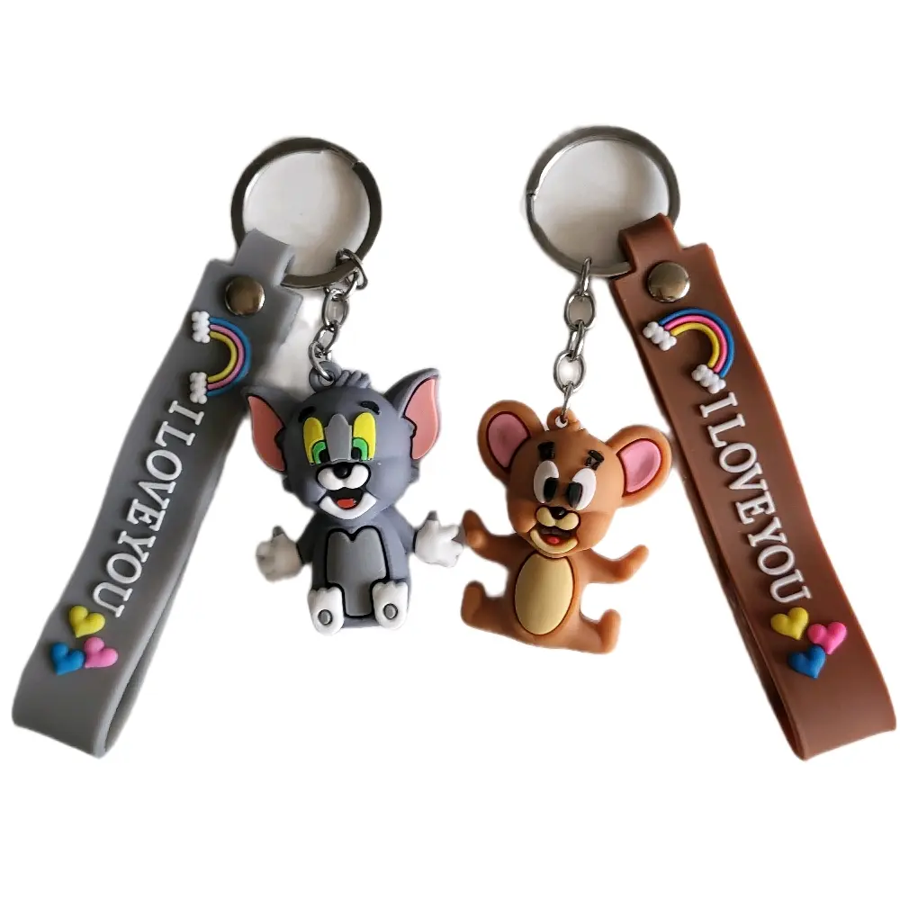 Cute and Adorable Characters Tom or Jerry Keyring, bag accessories