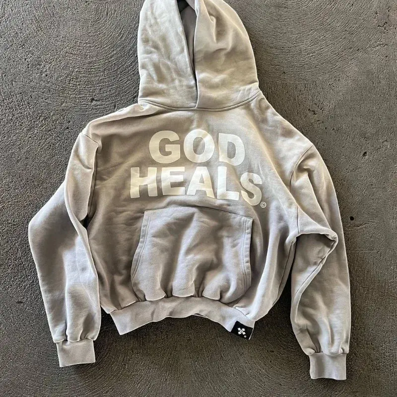 Genzi God Heals Printed Oversize Hoodie 4
