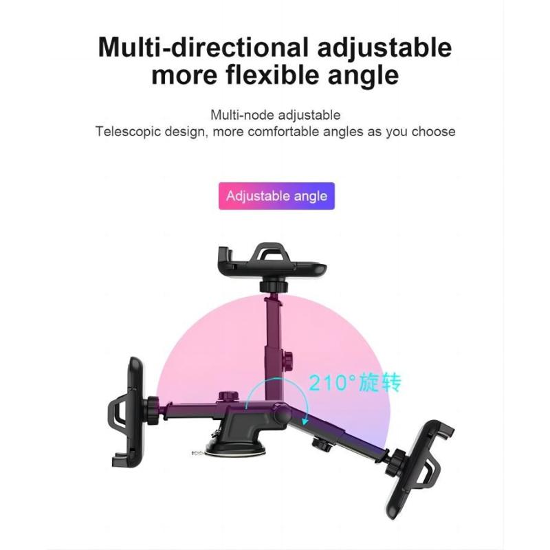 ​​Universal Car Phone Holder 360° Rotatable Mount for Windshield Dashboard Cradle with Anti-Slip Grip​ 4