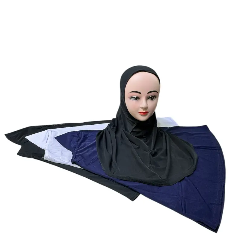 Muslim Kids & Adults One Piece Instant Hijab School Headscarf Mosque Scarf - Perfect for Prayer 3