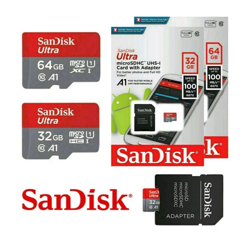 SanDisk Ultra Micro SD Memory Card Class 10 SDHC SDXC 16GB 32GB 64GB 0