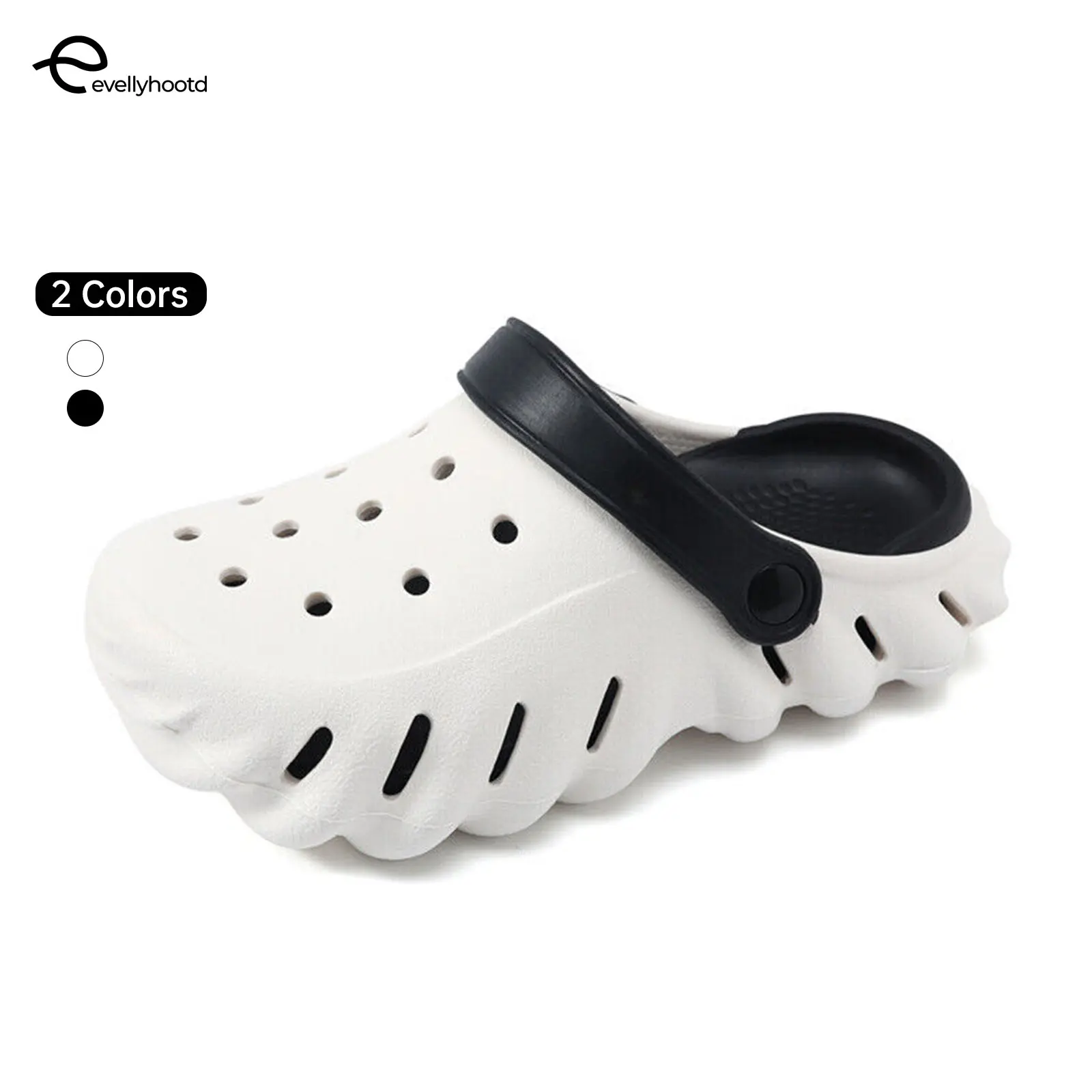 EVELLYHOOTD Detachable Cloud Slide Non Slip Super Soft Sandals Easy Clean Slippers Pillow Slippers