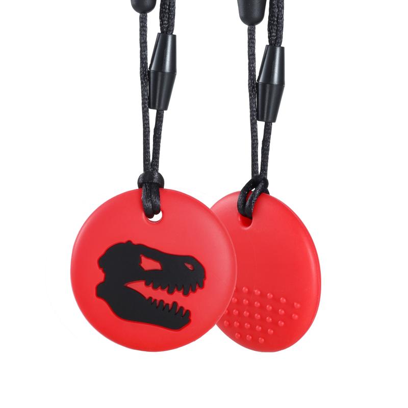 Sensory Hugs. Dinosaur Design Chew Necklaces Autism Biting Bite Aid. 3