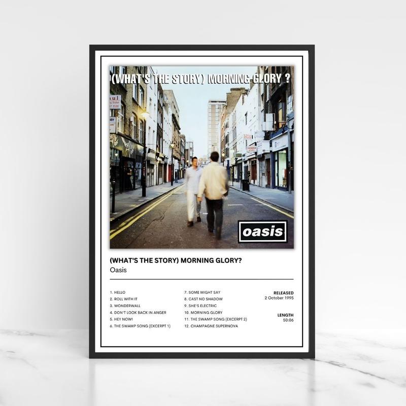 Oasis Full Collection of Album Cover Posters A5 A4 A3 Unframed Decor Print Wall Bands Glossy Photo 4