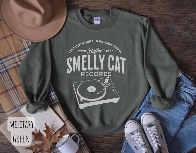 (T-shirt/Sweatshirt/Hoodie) Smelly Cat Friends Sweatshirt | Friends Merch | TV Show Friends Inspired Crewneck Cotton Menswear 2