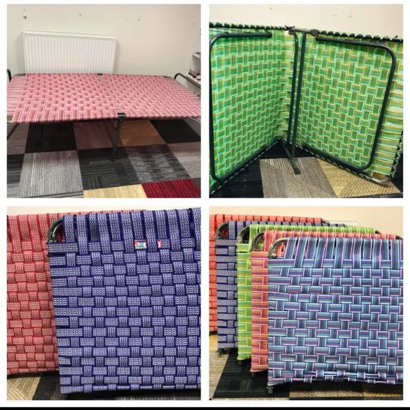 Indian Manja Khat Portable Folding Single Bed 6.3 x 3.3 foot) Heavy Duty 12kg Outdoor & Indoor Use. 0