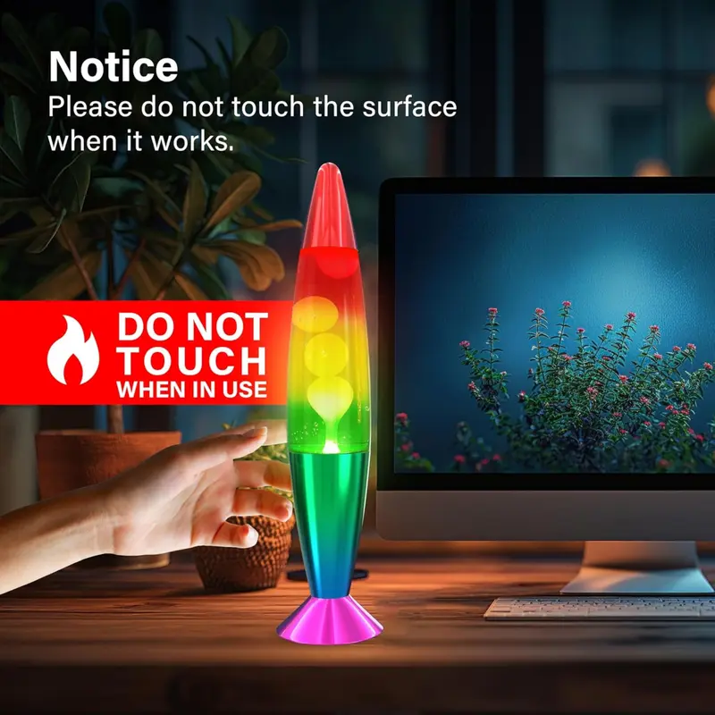 16'' Lava Lamp – Soothing Motion, Relaxing Glow, Aluminium Base, Perfect Room Decor,  Energy Class A night  light  bedroom 8