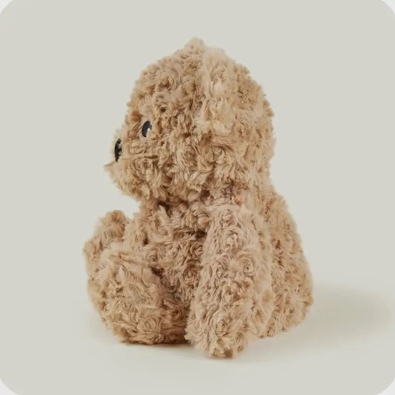 Warmies Brown Curly Bear Microwaveable Plush Toy with Real Dried French Lavender Scent 2