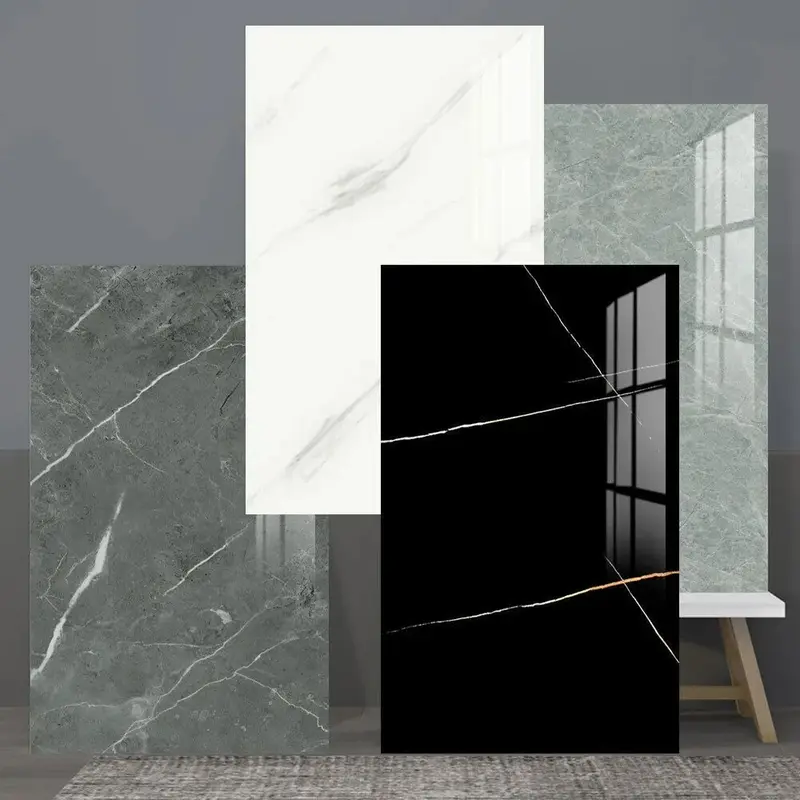 10 Pack Self-Adhesive Marble Tiles Sticker for Kitchen and Bathroom Decor - Decorative Wall Ornaments Waterproof kitchen  adhesive  sticker 1