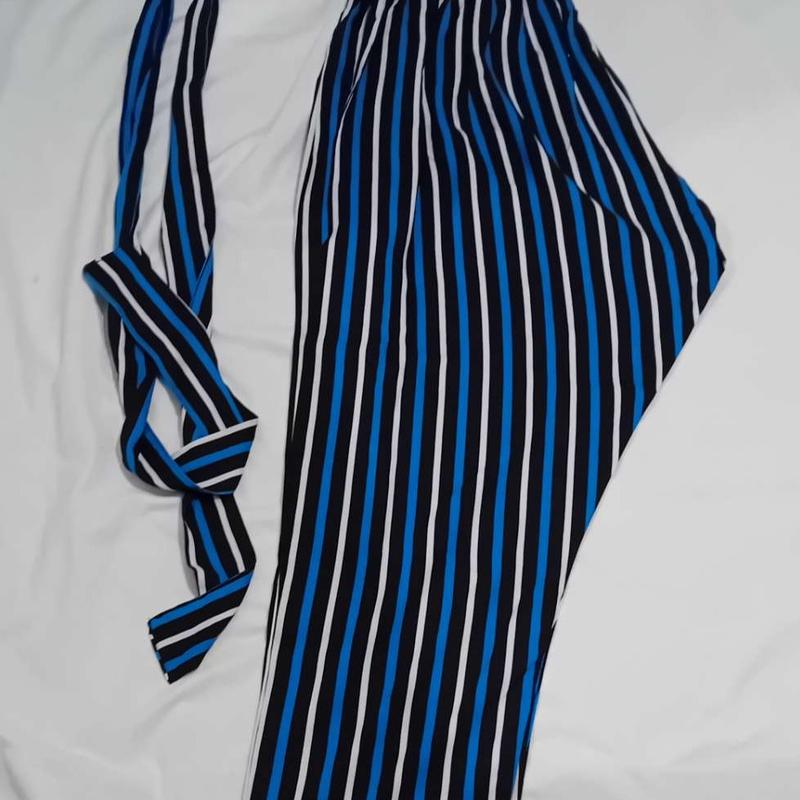 Women's Casual Maxi Dress with Belt, 2 Piece Set in Linen Material - Womenswear 2