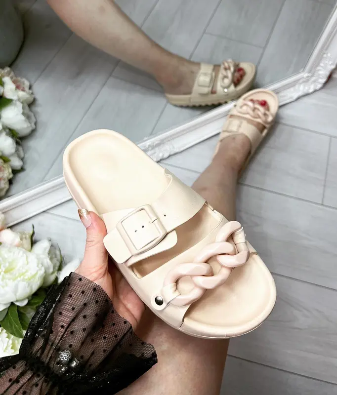 Women Chunky Sole Sliders Casual Comfy Sandals Flatform Summer Shoes Footwear Girl 7