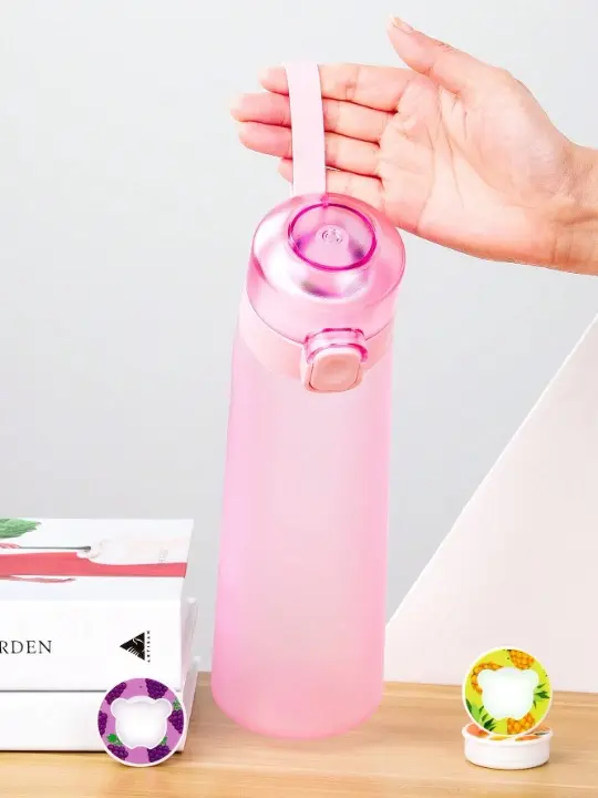 1pc Flavored Water Bottle, Bottle Starter Set, Drinking Bottle With One Random Flavoured Pods Suitable For Gyms, Schools, Flavored Water Bottle Drinkware Tumbler Cup Mug Portable Bottled Washable Reusable 5