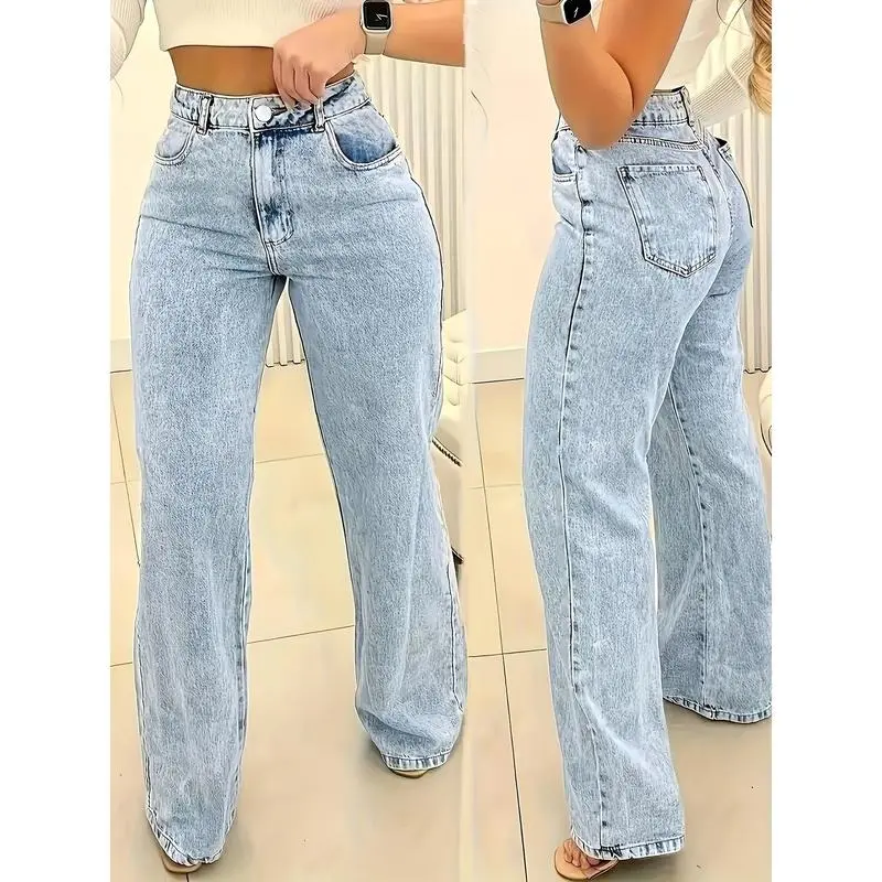 Ultra-Comfortable High-Waisted Stretchy  for Women - Four-Season Cotton Polyester Blend Straight Leg Pants with Snowflake Pattern, Machine Washable, Breathable, and Soft Fabric for Everyday Wear kendrick  flare   ultra  low  rise
