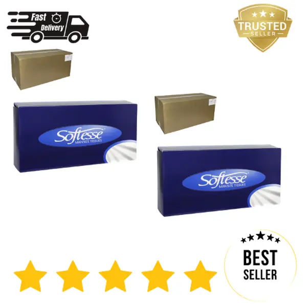 48x  BOXES MANSIZE SOFT WHITE FACIAL FAMILY 2PLY TISSUE BIG BOX VALUE CHEAP DEAL PAPER TISSUE 2 PLY PAPER NAPKIN MANSIZE PAPER TISSUE HOUSEHOOLD USE CHEAP BULK VALUE OFFER Case Sheets