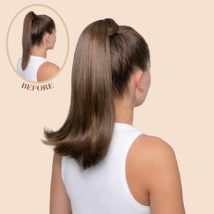 Barbie 16 Inch Short Straight Flick Wraparound Ponytail - Synthetic Hair Piece