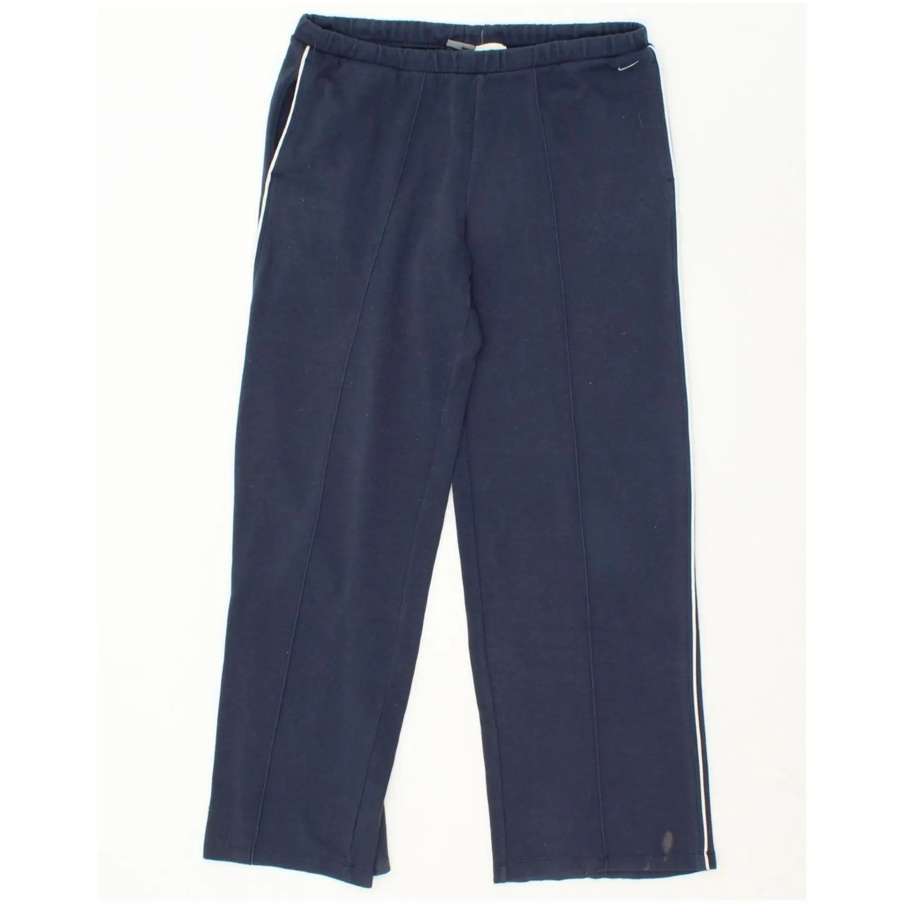 Pre-Owned Vintage NIKE Womens Tracksuit Trousers UK 14/16 Large Navy Blue