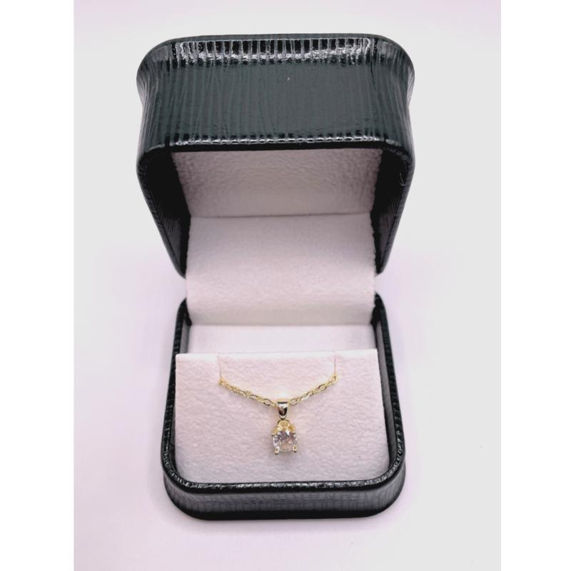 Dubai Gems yellow gold finish Round Cut Created Diamond Pendant Necklace Daily Birthday Wedding Anniversary Christmas 4