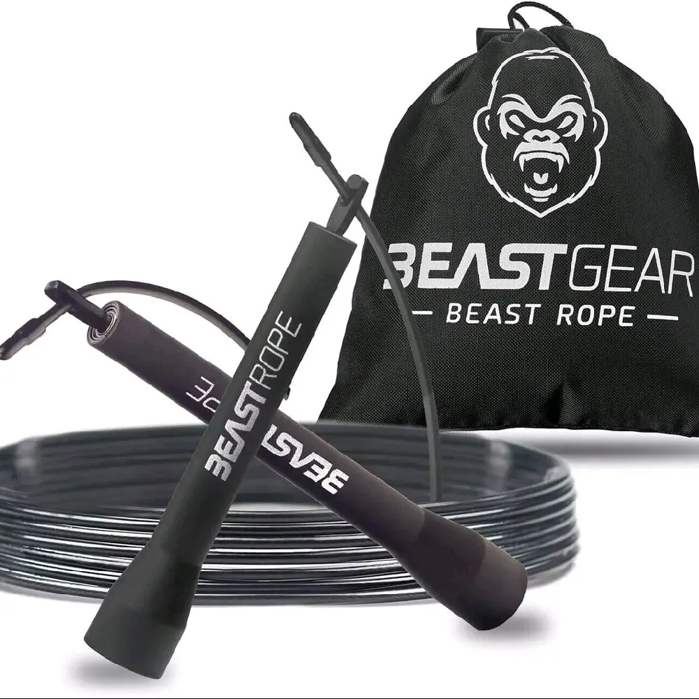 BEAST GEAR Skipping Rope Adult Boxing Speed Fitness Jump MMA PVC Weighted
